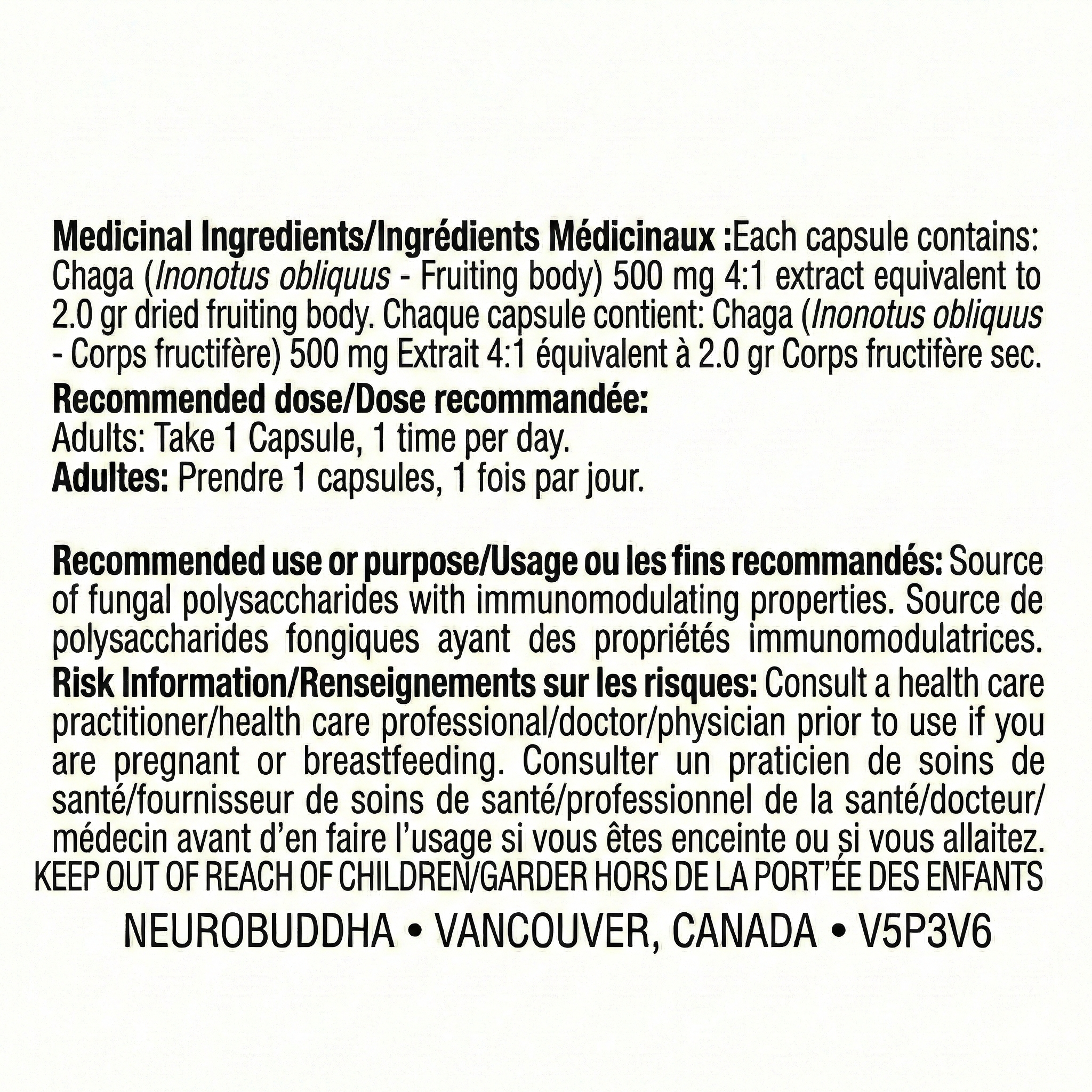Chaga Functional Mushroom Extract